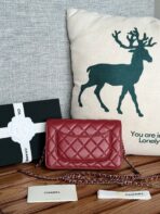 CC WOC ENTRUPY 19 BAG IN CHERRY RED CALFSKIN - Image 4