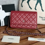 CC WOC ENTRUPY 19 BAG IN CHERRY RED CALFSKIN - Image 2