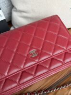 CC WOC ENTRUPY 19 BAG IN CHERRY RED CALFSKIN - Image 7