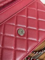 CC WOC ENTRUPY 19 BAG IN CHERRY RED CALFSKIN - Image 8