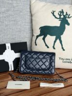 CC WOC ENTRUPY 19 BAG IN INDIGO BLUE CALFSKIN - Image 4