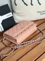 CC WOC ENTRUPY 19 BAG IN LIGHT PINK CALFSKIN - Image 4