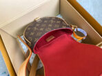 SADDLE BAG 18 IN BROWN MONOGRAM CANVAS AND LEATHER TRIM - Image 9