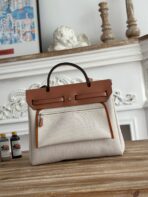 BOLSO HERBAG ZIP 31 RETOURNE BAG IN OFF-WHITE MIX BROWN H VIKING - Image 5