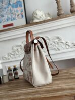 BOLSO HERBAG ZIP 31 RETOURNE BAG IN OFF-WHITE MIX BROWN H VIKING - Image 6