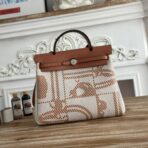 BOLSO HERBAG ZIP 31 RETOURNE BAG IN OFF-WHITE MIX BROWN H VIKING