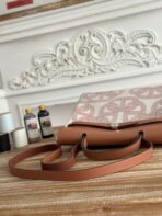 HERBAG ZIP 31 LAQUERED BAG IN OFF-WHITE MIX RED H PLUME CANVAS - Image 3