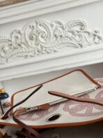 HERBAG ZIP 31 LAQUERED BAG IN OFF-WHITE MIX RED H PLUME CANVAS - Image 2