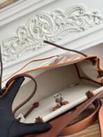 HERBAG ZIP 31 LAQUERED BAG IN OFF-WHITE MIX RED H PLUME CANVAS - Image 7