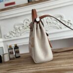 HERBAG ZIP 31 LAQUERED BAG IN OFF-WHITE MIX YELLOW H PLUME CANVAS - Image 8