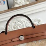 HERBAG ZIP 31 LAQUERED BAG IN OFF-WHITE MIX YELLOW H PLUME CANVAS - Image 4