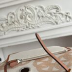 HERBAG ZIP 31 LAQUERED BAG IN OFF-WHITE MIX YELLOW H PLUME CANVAS - Image 5