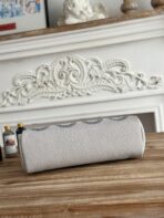 HERBAG ZIP 31 LAQUERED BAG IN OFF-WHITE MIX BLUE H PLUME CANVAS - Image 4