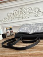 HERBAG ZIP 31 LAQUERED BAG IN OFF-WHITE MIX BLUE H PLUME CANVAS - Image 9