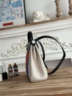 HERBAG ZIP 31 LAQUERED BAG IN BLUE MIX RED H PLUME CANVAS - Image 2