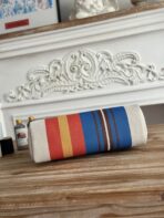 HERBAG ZIP 31 LAQUERED BAG IN BLUE MIX RED H PLUME CANVAS - Image 5