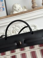 HERBAG ZIP 31 LAQUERED BAG IN BROWN MIX YELLOW H PLUME CANVAS - Image 7