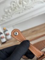 MINI NEO 17 EVELYNE BAG IN BEIGE CANVAS AND BRONZE BROWN - Image 8