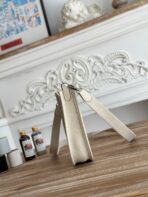 MINI NEO 17 EVELYNE BAG IN OYSTER TAN CANVAS AND WHITE - Image 9