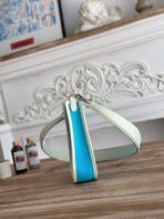 MINI NEO 17 EVELYNE BAG IN SKY BLUE CANVAS AND WHITE - Image 6