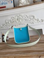 MINI NEO 17 EVELYNE BAG IN SKY BLUE CANVAS AND WHITE - Image 2