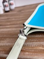 MINI NEO 17 EVELYNE BAG IN SKY BLUE CANVAS AND WHITE - Image 4