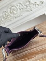 MINI NEO 17 EVELYNE BAG IN BRONZE BROWN CANVAS AND PLUM PURPLE - Image 9