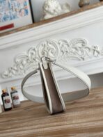 MINI NEO 17 EVELYNE BAG IN WENGE BROWN CANVAS AND WHITE - Image 7