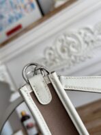 MINI NEO 17 EVELYNE BAG IN WENGE BROWN CANVAS AND WHITE - Image 5