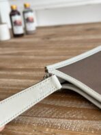 MINI NEO 17 EVELYNE BAG IN WENGE BROWN CANVAS AND WHITE - Image 4