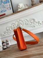 MINI NEO 17 EVELYNE BAG IN FIRE ORANGE CANVAS AND - Image 9