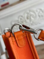MINI NEO 17 EVELYNE BAG IN FIRE ORANGE CANVAS AND - Image 3