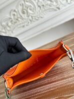 MINI NEO 17 EVELYNE BAG IN FIRE ORANGE CANVAS AND - Image 6