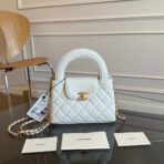 KELLY SHOPPING BAG 19 IN WHITE CALFSKIN GOLD HARDWARE - Image 2