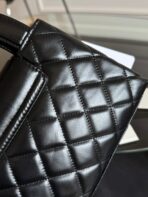 KELLY SHOPPING BAG 19 IN BLACK CALFSKIN GOLD HARDWARE - Image 10
