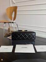 KELLY SHOPPING BAG 19 IN BLACK CALFSKIN GOLD HARDWARE - Image 4