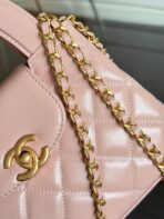 KELLY SHOPPING BAG 19 IN LIGHT PINK CALFSKIN GOLD HARDWARE - Image 6