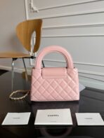 KELLY SHOPPING BAG 19 IN LIGHT PINK CALFSKIN GOLD HARDWARE - Image 9
