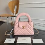 KELLY SHOPPING BAG 19 IN LIGHT PINK CALFSKIN GOLD HARDWARE - Image 2