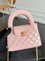 KELLY SHOPPING BAG 19 IN LIGHT PINK CALFSKIN GOLD HARDWARE - Image 11