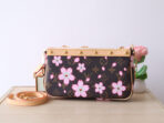 POCHETTE ACCESSOIRES BAG 22 IN SAKURA BROWN MONOGRAM COATED CANVAS - Image 3