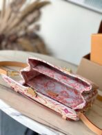 POCHETTE M������TIS 25 IN CORAL MONOGRAM TILES CANVAS GOLD HARDWARE - Image 9