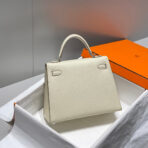 KELLY 25CM IN NATA   SILVER HARDWARE - Image 4