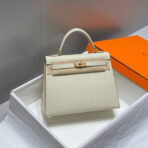 KELLY 25CM IN NATA   GOLD HARDWARE - Image 2