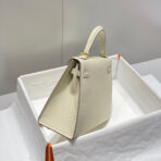 KELLY 25CM IN NATA   GOLD HARDWARE - Image 4