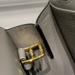 HALZAN 25 HANDLE BAG IN GREY GRAINED - Image 5