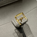 HALZAN 25 HANDLE BAG IN GREY GRAINED - Image 8