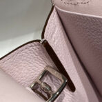 HALZAN 25 HANDLE BAG IN BABY PINK GRAINED - Image 5