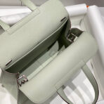 HALZAN 25 HANDLE BAG IN BABY GREEN GRAINED - Image 3