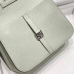 HALZAN 25 HANDLE BAG IN BABY GREEN GRAINED - Image 6